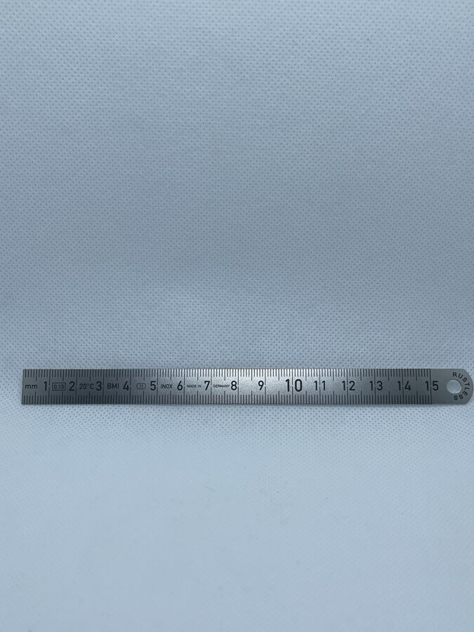 Metāla lineāls, 15cm, LIN-15