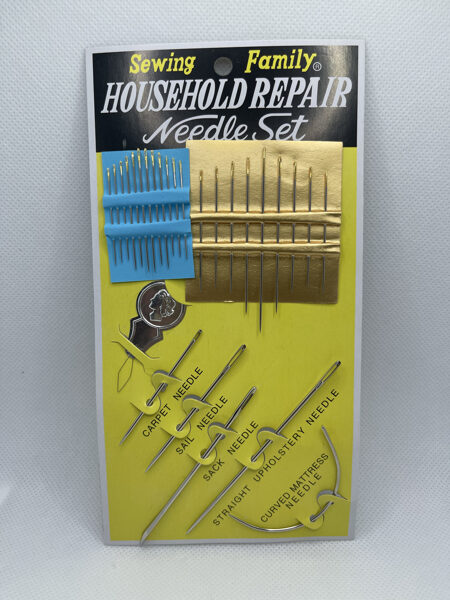 Ar roku šujamās adatas, dažādu izmēru komplektiņš, HSN-24