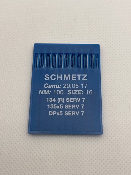 Adatas taisnās vīles šujmašīnām, izmērs nr.100, sist.nr.134R.