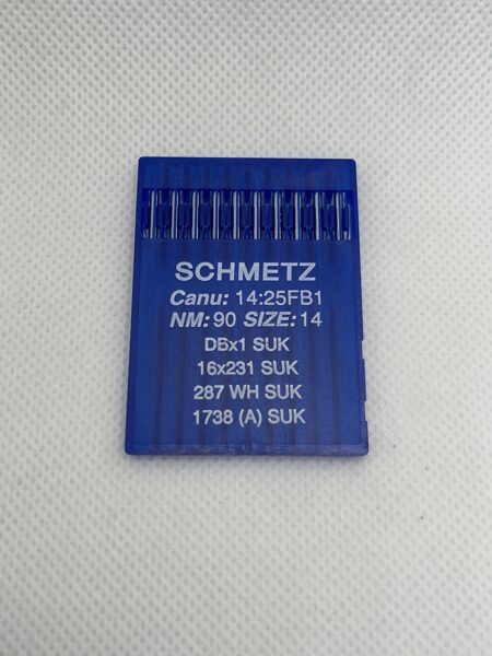 Adatas taisnās vīles šujmašīnām, izmērs nr.90, sist.nr.1738. Trikotāžas asinājums SUK.