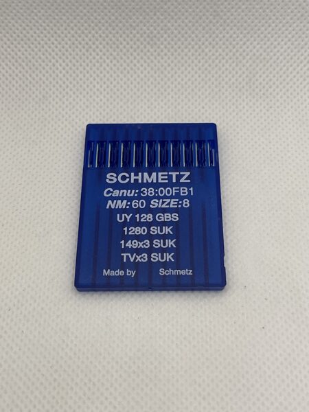 Adatas plakanās vīles šujmašīnām, izmērs nr.60, sist.nr.UY128GAS. Trikotāžas asinājums SUK.